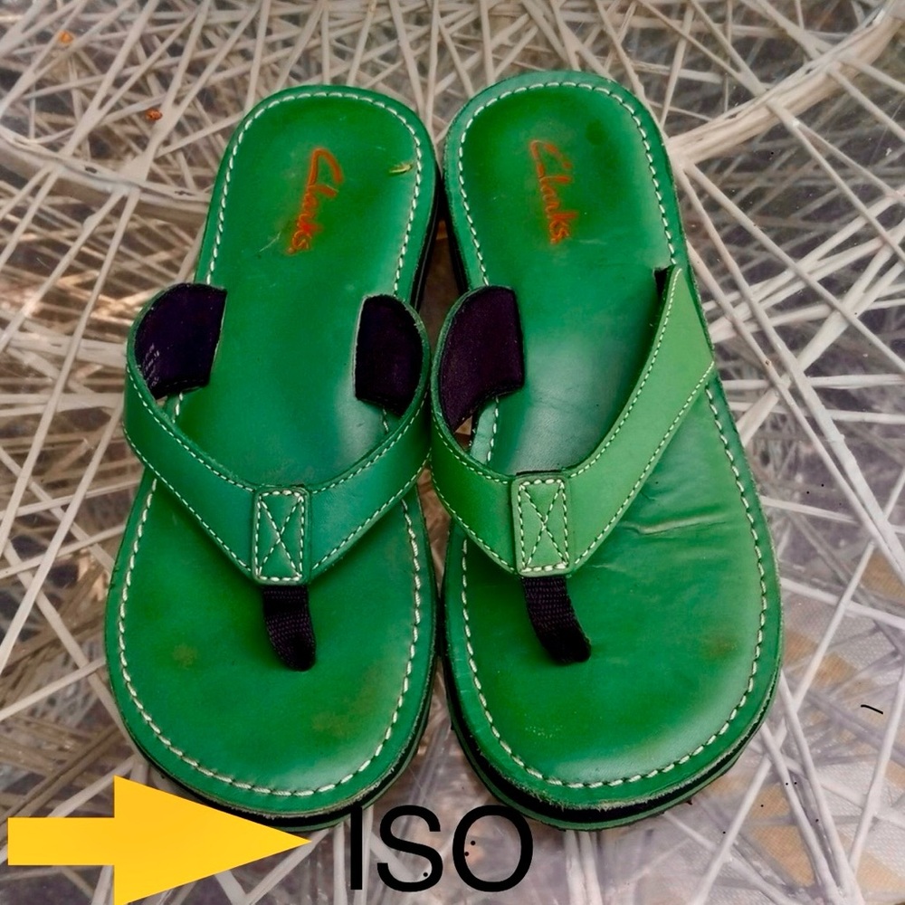 ISO Clark’s Green Roxanna sandals